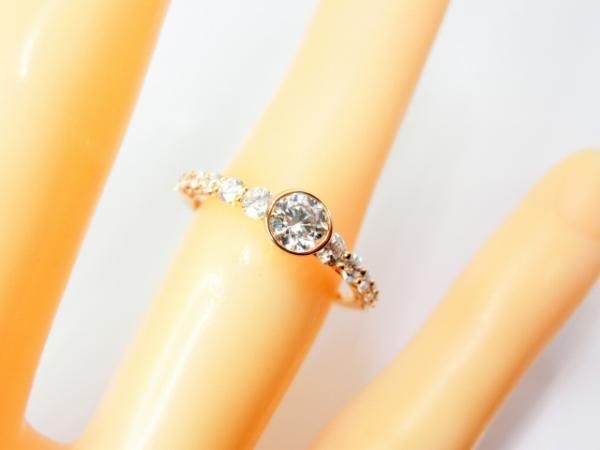 ベゼルセッティングダイヤモンドリング D 0.264ct D 0.32ct ベゼルセッティングダイヤモンドリング D 0.264ct D 0.32ct