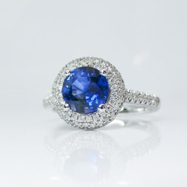 サファイア マイクロセッティングダイヤモンドリング SA1.42ct D サファイア マイクロセッティングダイヤモンドリング SA1.42ct D