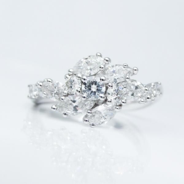  ޡåȥɥ D 1.17ct K18WG BOUTIQUE LINE               