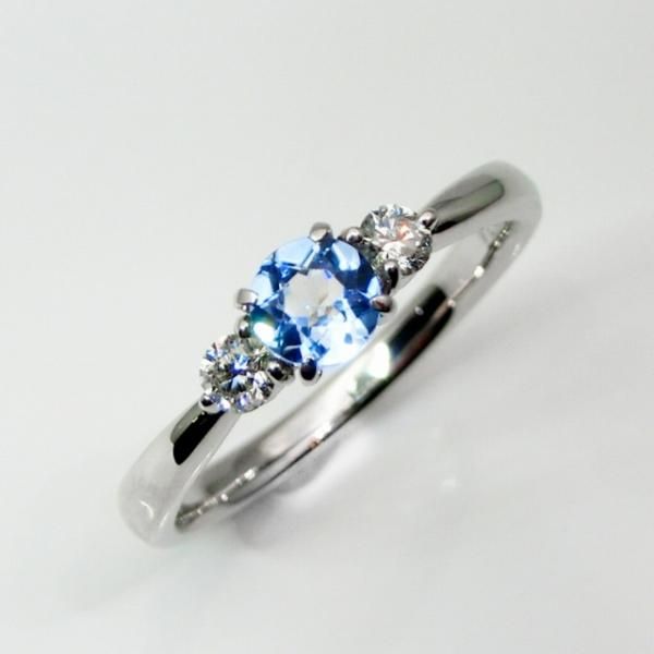 ☆レアストーン☆ 天然ベニトアイト ダイヤモンド リング 計0.147ct PT 新品 Pt950 アメリカ サンベニト産ベニトアイト ダイヤモンド