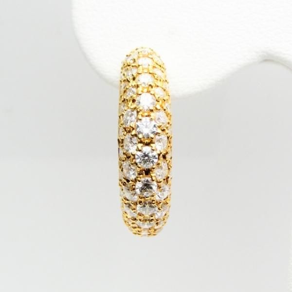 パヴェダイヤモンドピアス D 2.00ct K18YG BOUTIQUE LINE