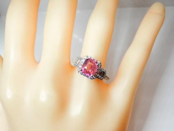 非加熱パパラチアサファイア ダイヤモンドリング PDS 2.039ct D 非加熱パパラチアサファイア ダイヤモンドリング PDS 2.039ct D