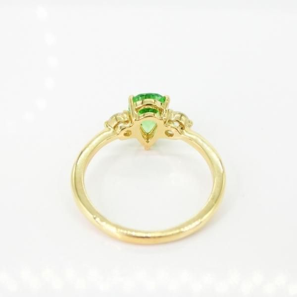 ミントグリーンガーネット ダイヤモンドリング TS 1.01ct D 0.21 ミントグリーンガーネット ダイヤモンドリング TS 1.01ct D 0.21