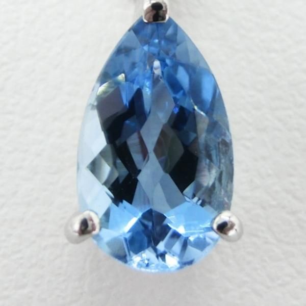 サンタマリアアクアマリン ダイヤモンドネックレス AQ 1.016ct D サンタマリアアクアマリン ダイヤモンドネックレス AQ 1.016ct D