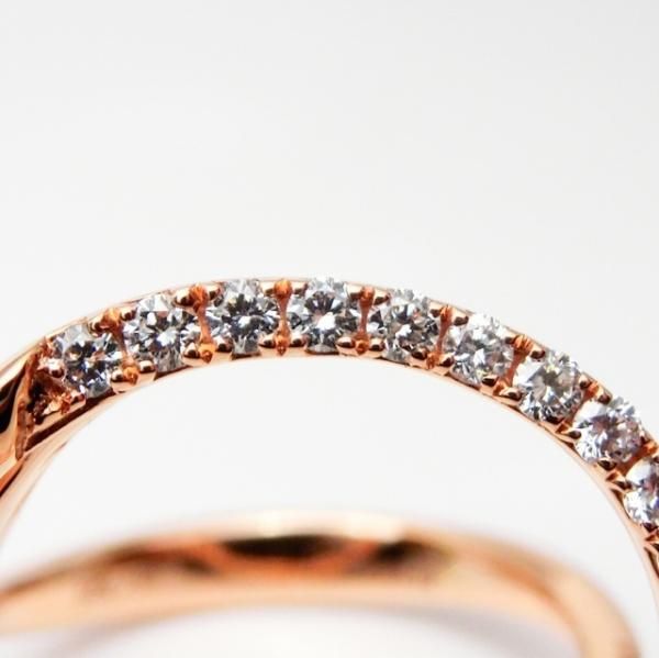 サークルデザイン ダイヤモンドリング D 0.52ct K18PG C-LINE サークルデザイン ダイヤモンドリング D 0.52ct K18PG C-LINE