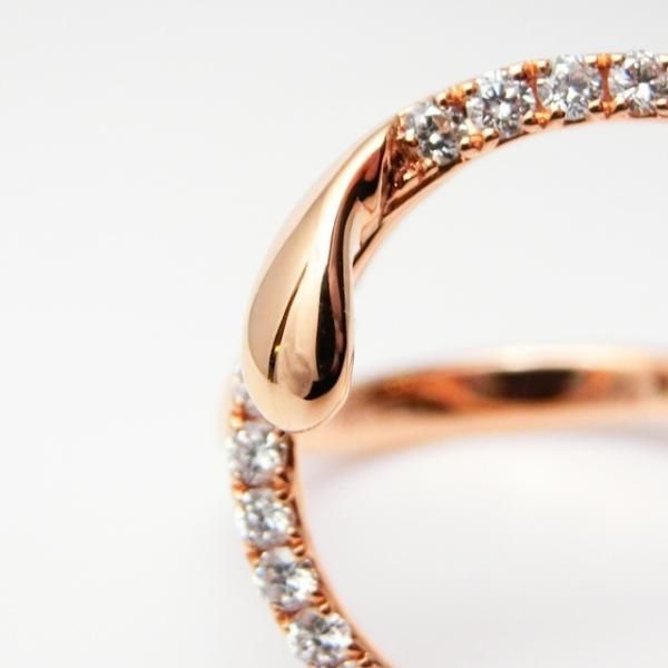 サークルデザイン ダイヤモンドリング D 0.52ct K18PG C-LINE サークルデザイン ダイヤモンドリング D 0.52ct K18PG C-LINE