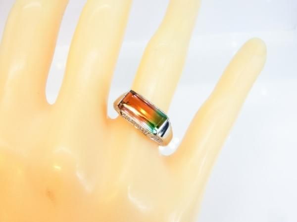 バイカラートルマリン ダイヤモンドリング TR 3.07ct D 0.21ct バイカラートルマリン ダイヤモンドリング TR 3.07ct D 0.21ct