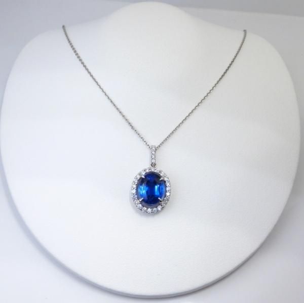 カイヤナイト ダイヤモンドネックレス KN 2.96ct D 0.26ct 45cm カイヤナイト ダイヤモンドネックレス KN 2.96ct D 0.26ct 45cm
