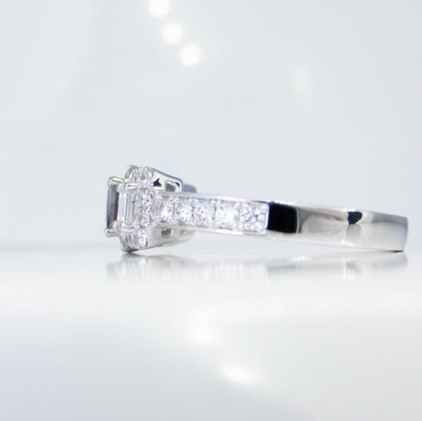 ブラジル産アレキサンドライト ダイヤモンドリング AX 0.34ct D ブラジル産アレキサンドライト ダイヤモンドリング AX 0.34ct D