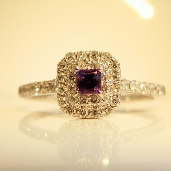ブラジル産アレキサンドライト ダイヤモンドリング AX 0.13ct D ブラジル産アレキサンドライト ダイヤモンドリング AX 0.13ct D