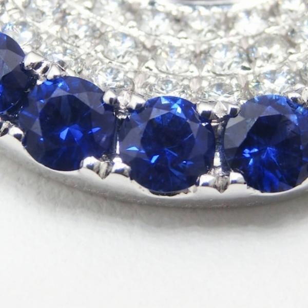 サファイア ダイヤモンドサークルデザインネックレス SA 4.80ct サファイア ダイヤモンドサークルデザインネックレス SA 4.80ct