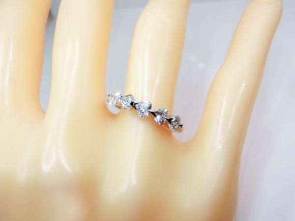 ハートシェイプダイヤモンドハーフエタニティリング D 0.938ct ハートシェイプダイヤモンドハーフエタニティリング D 0.938ct