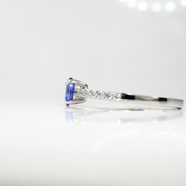 タンザナイト ダイヤモンドリング TA 0.52ct D 0.13ct Pt950 タンザナイト ダイヤモンドリング TA 0.52ct D 0.13ct Pt950