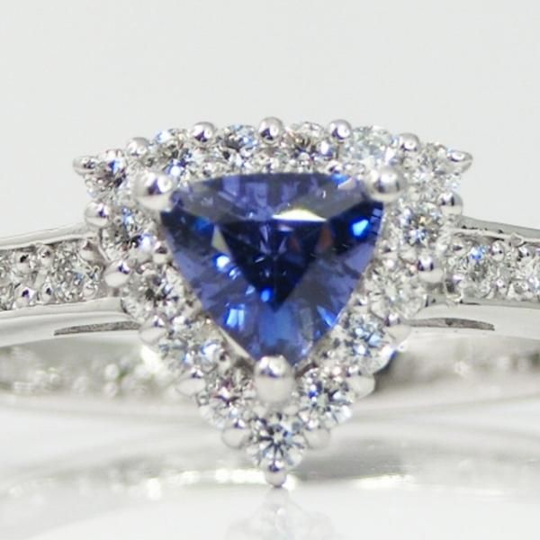 トリリアントベニトアイト ダイヤモンドリング BI 0.326ct D トリリアントベニトアイト ダイヤモンドリング BI 0.326ct D