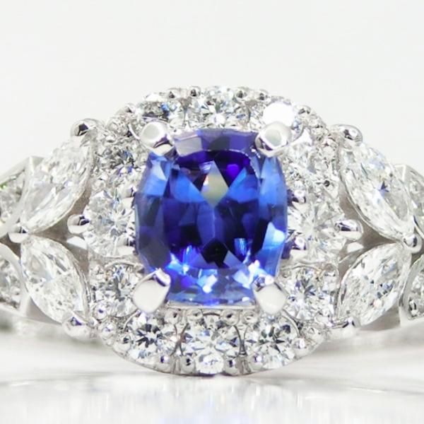 クッションカットベニトアイト ダイヤモンドリング BI 0.446ct D クッションカットベニトアイト ダイヤモンドリング BI 0.446ct D