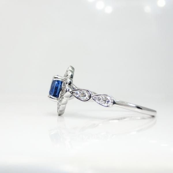 スリランカ産ブルーサファイア ダイヤモンドリング SA 1.28ct D スリランカ産ブルーサファイア ダイヤモンドリング SA 1.28ct D