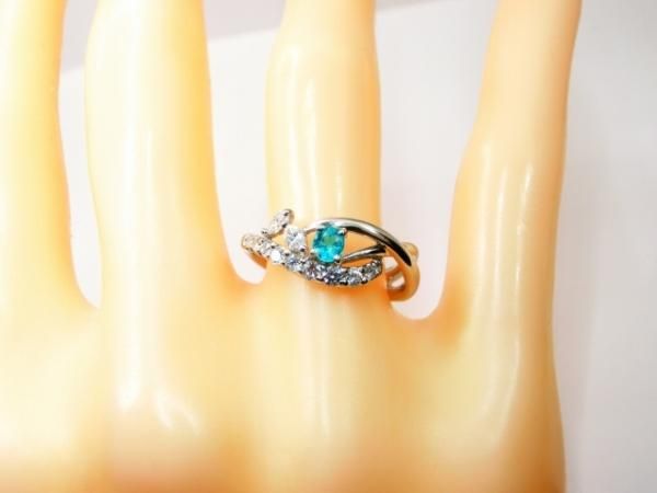ブラジル産パライバトルマリン ダイヤモンドリング PA 0.167ct D ブラジル産パライバトルマリン ダイヤモンドリング PA 0.167ct D