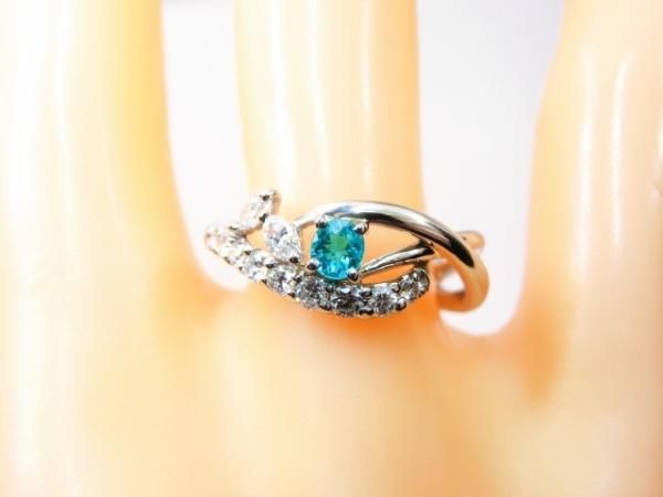 ブラジル産パライバトルマリン ダイヤモンドリング PA 0.167ct D ブラジル産パライバトルマリン ダイヤモンドリング PA 0.167ct D