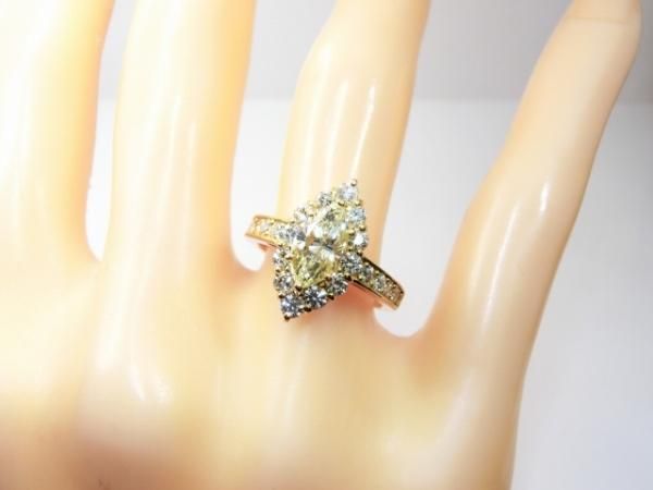 マーキスダイヤモンドリング D 1.054ct VLY-SI1 0.80ct K18YG マーキスダイヤモンドリング D 1.054ct VLY-SI1 0.80ct K18YG