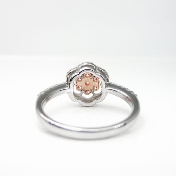 新品 H&C ダイヤモンド リング 0.30ct Pt950 H&Cピンクダイヤモンドリング D 0.20ct 0.30ct Pt950/K18PG AGT鑑別