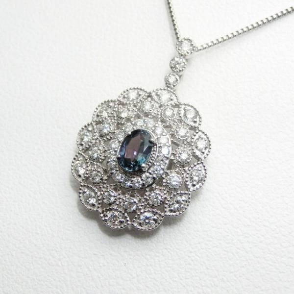 アレキサンドライト ダイヤモンドネックレス AX 0.233ct D 0.40ct 45cm ...