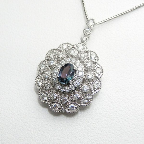 쥭ɥ饤 ɥͥå쥹 AX 0.233ct D 0.40ct 45cm Pt950 и̽