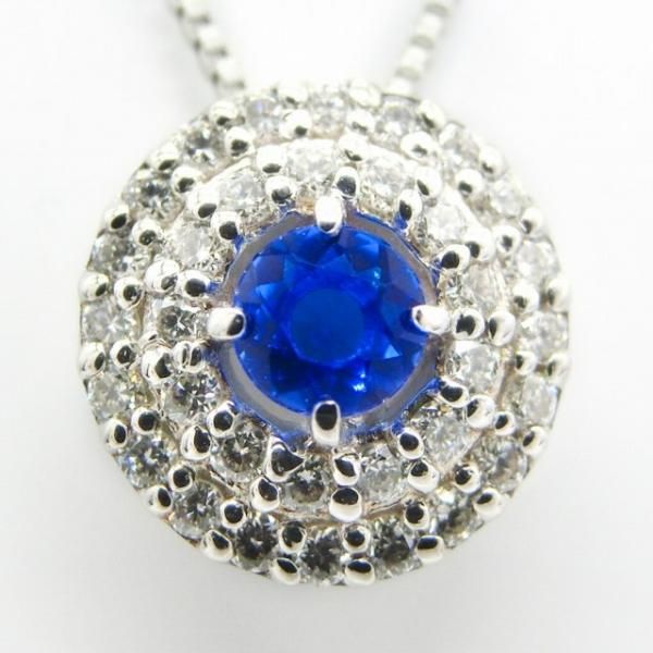 アウイナイト ダイヤモンドネックレス HA 0.08ct D 0.12ct 45cm Pt900