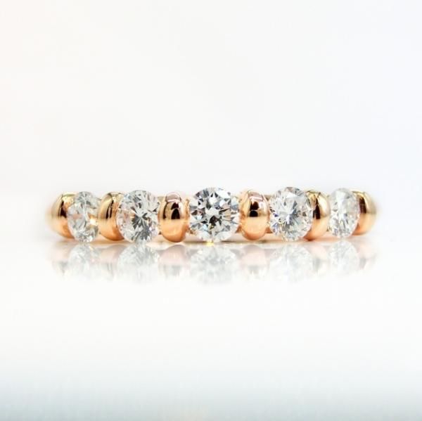 ダイヤモンドリング D 0.36ct K18PG C-LINE