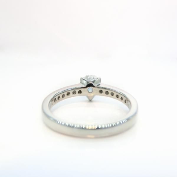 ペアシェイプダイヤモンドリング D 0.514ct F-SI2 0.12ct Pt900 ペアシェイプダイヤモンドリング D 0.514ct F-SI2 0.12ct Pt900
