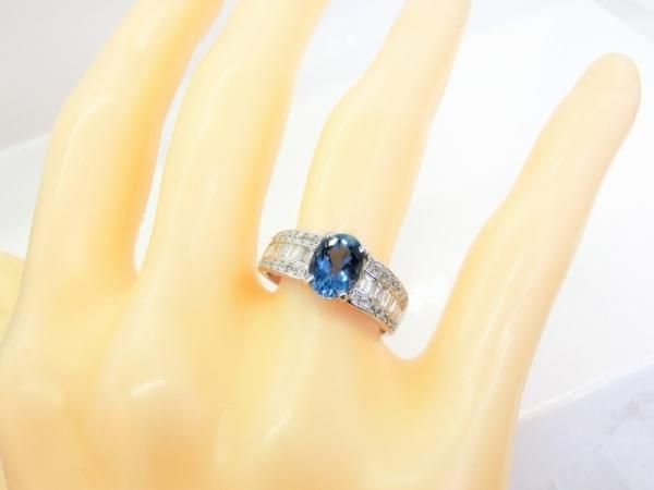 サンタマリアアクアマリン ダイヤモンドリング AQ 1.07ct D 0.55ct ...