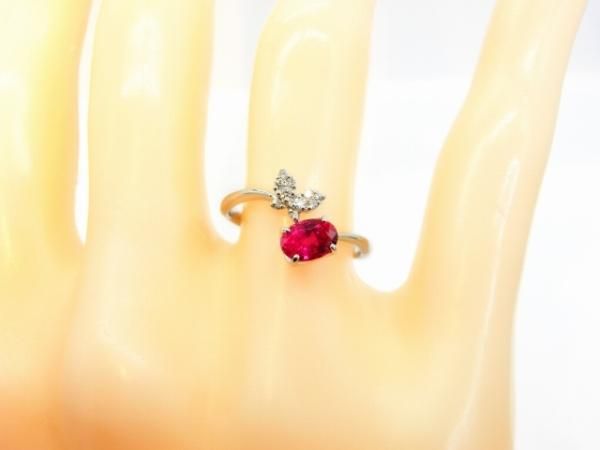 ルビー ダイヤモンドバタフライモチーフリング R 0.642ct D 0.05 ルビー ダイヤモンドバタフライモチーフリング R 0.642ct D 0.05