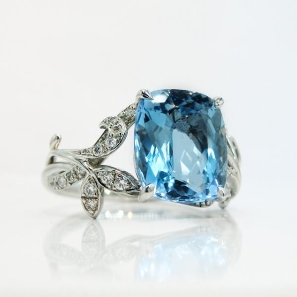 サンタマリアアクアマリン ダイヤモンドリング AQ 3.58ct D 0.20 サンタマリアアクアマリン ダイヤモンドリング AQ 3.58ct D 0.20