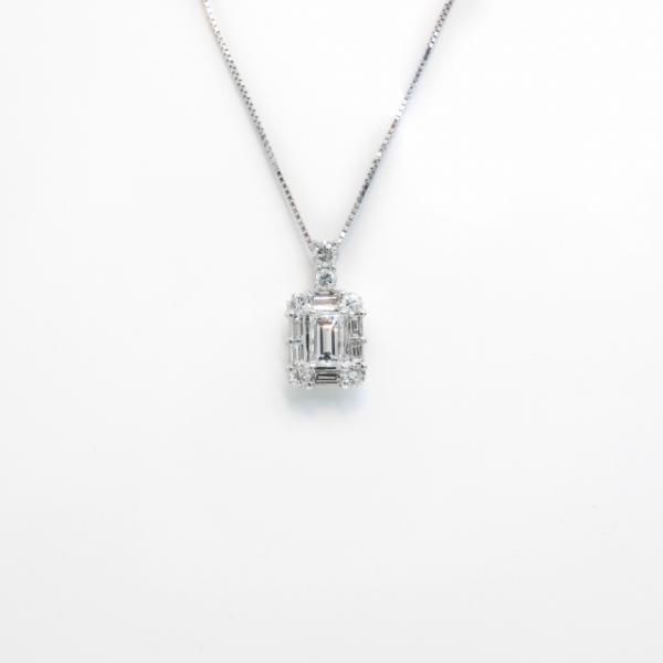 バゲットカットダイヤモンドネックレス D 0.244ct D-VS2 0.28ct 45cm バゲットカットダイヤモンドネックレス D 0.244ct D-VS2 0.28ct 45cm