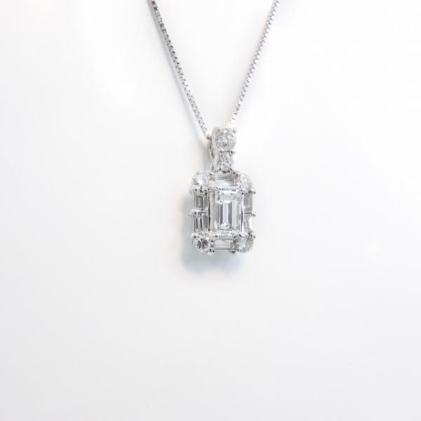 バゲットカットダイヤモンドネックレス D 0.244ct D-VS2 0.28ct バゲットカットダイヤモンドネックレス D 0.244ct D-VS2 0.28ct
