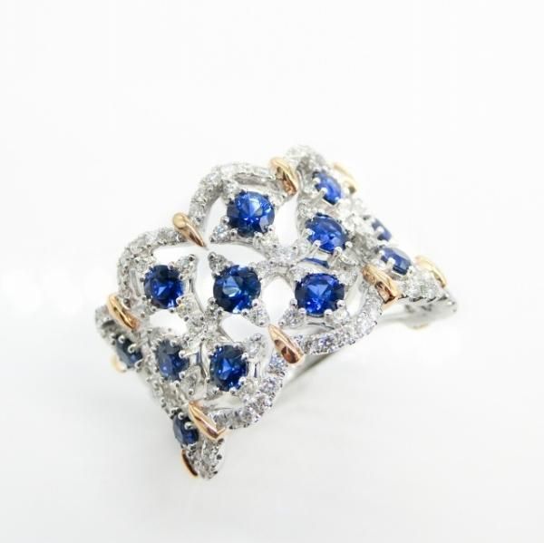 ֥롼ե ɥ SA 1.64ct D 0.79ct K18WG/PG BOUTIQUE LINE