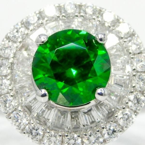 ロシア産デマントイドガーネット ダイヤモンドリング DTG 1.04ct ロシア産デマントイドガーネット ダイヤモンドリング DTG 1.04ct