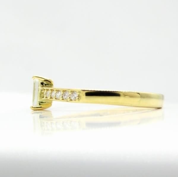 バゲットカットダイヤモンドリング D 0.40ct I-VS1 0.10ct K18YG バゲットカットダイヤモンドリング D 0.40ct I-VS1 0.10ct K18YG