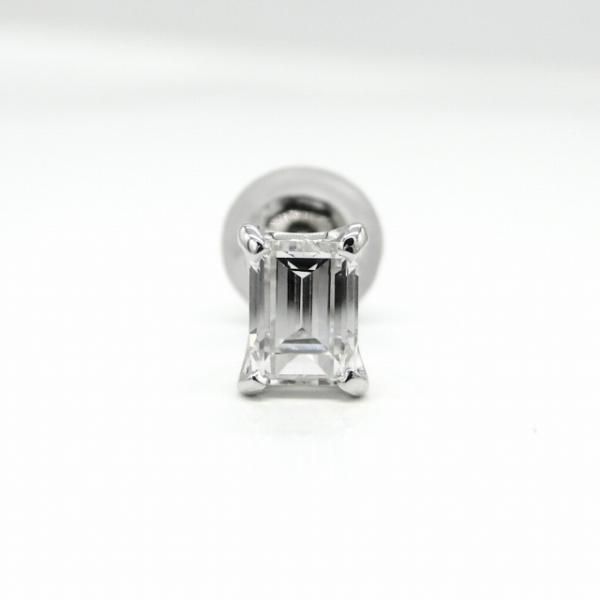 バゲットカットダイヤモンドピアス D 0.315ct G-VS1 0.31ct F