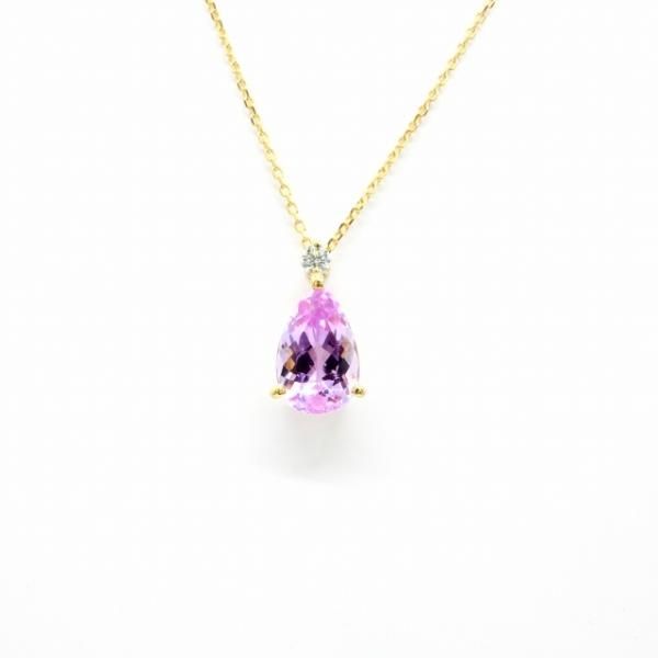インペリアルトパーズ ダイヤモンドネックレス ITZ 2.14ct D