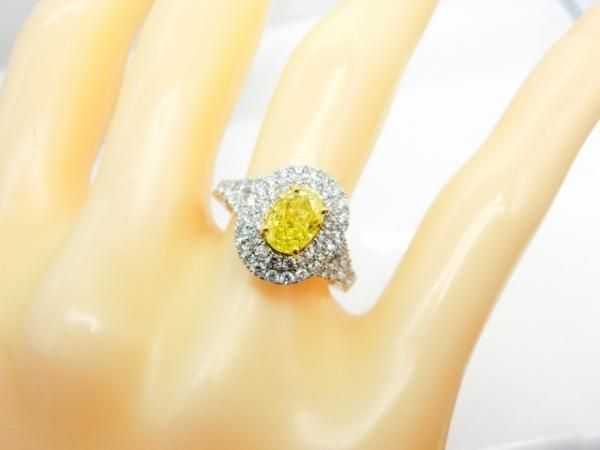 インテンスイエローダイヤモンドリング D 1.00ct FIY-SI2 0.84ct インテンスイエローダイヤモンドリング D 1.00ct FIY-SI2 0.84ct