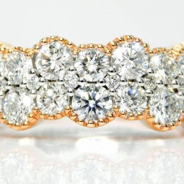 ダイヤモンドリング D 1.43ct K18WG/PG GGSJ鑑別書付 BOUTIQUE LINE