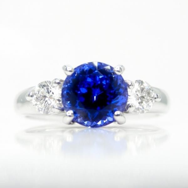 タンザナイト ダイヤモンドリング TA 1.402ct D 0.31ct Pt950 日独宝石研究所鑑別書付 BOUTIQUE LINE