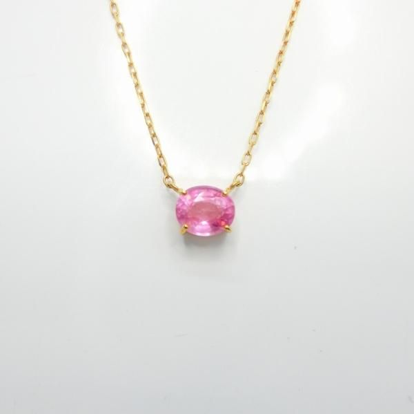 ミルキーピンクスピネルネックレス SP 1.05ct 40cm K18YG日独 ミルキーピンクスピネルネックレス SP 1.05ct 40cm K18YG日独