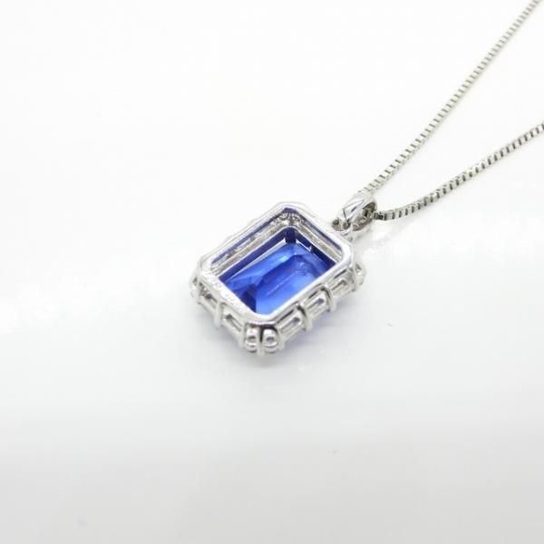 エメラルドカットタンザナイト ダイヤモンドネックレス TA 1.80 エメラルドカットタンザナイト ダイヤモンドネックレス TA 1.80