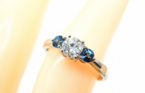 ダイヤモンド サンタマリアアクアマリンリング D 0.359ct D-VS2 ダイヤモンド サンタマリアアクアマリンリング D 0.359ct D-VS2