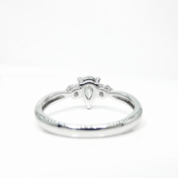 ペアシェイプダイヤモンドリング D 0.508ct D-VS2 0.14ct Pt950 ペアシェイプダイヤモンドリング D 0.508ct D-VS2 0.14ct Pt950