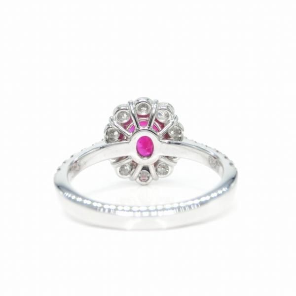 ミャンマー産非加熱ルビー ダイヤモンドリング R 1.29ct D 1.00 ミャンマー産非加熱ルビー ダイヤモンドリング R 1.29ct D 1.00