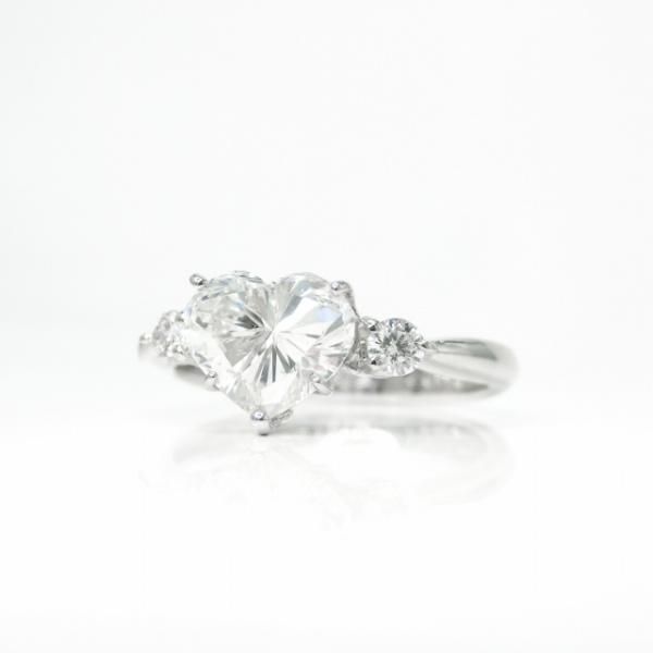 ハートシェイプダイヤモンドリング D 1.372ct G-SI1 0.12ct ハートシェイプダイヤモンドリング D 1.372ct G-SI1 0.12ct