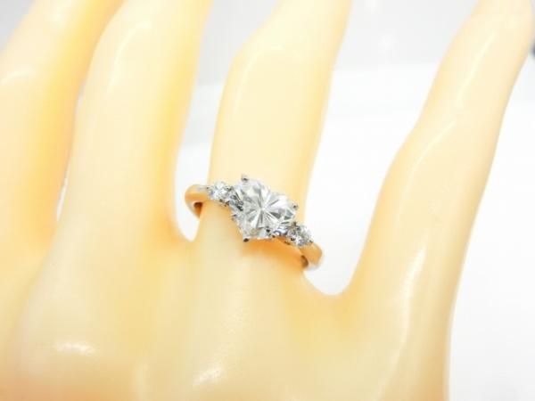 ハートシェイプダイヤモンドリング D 1.372ct G-SI1 0.12ct ハートシェイプダイヤモンドリング D 1.372ct G-SI1 0.12ct