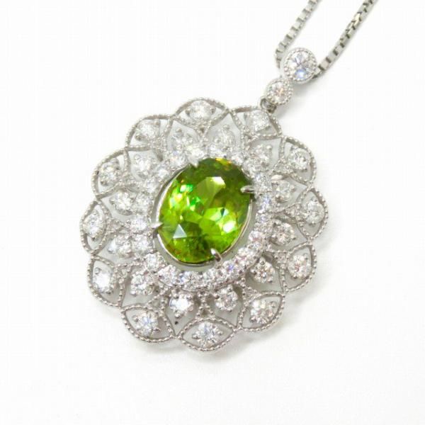 ե ɥͥå쥹 SH 2.43ct D 1.16ct 45cm Pt900 и̽ 